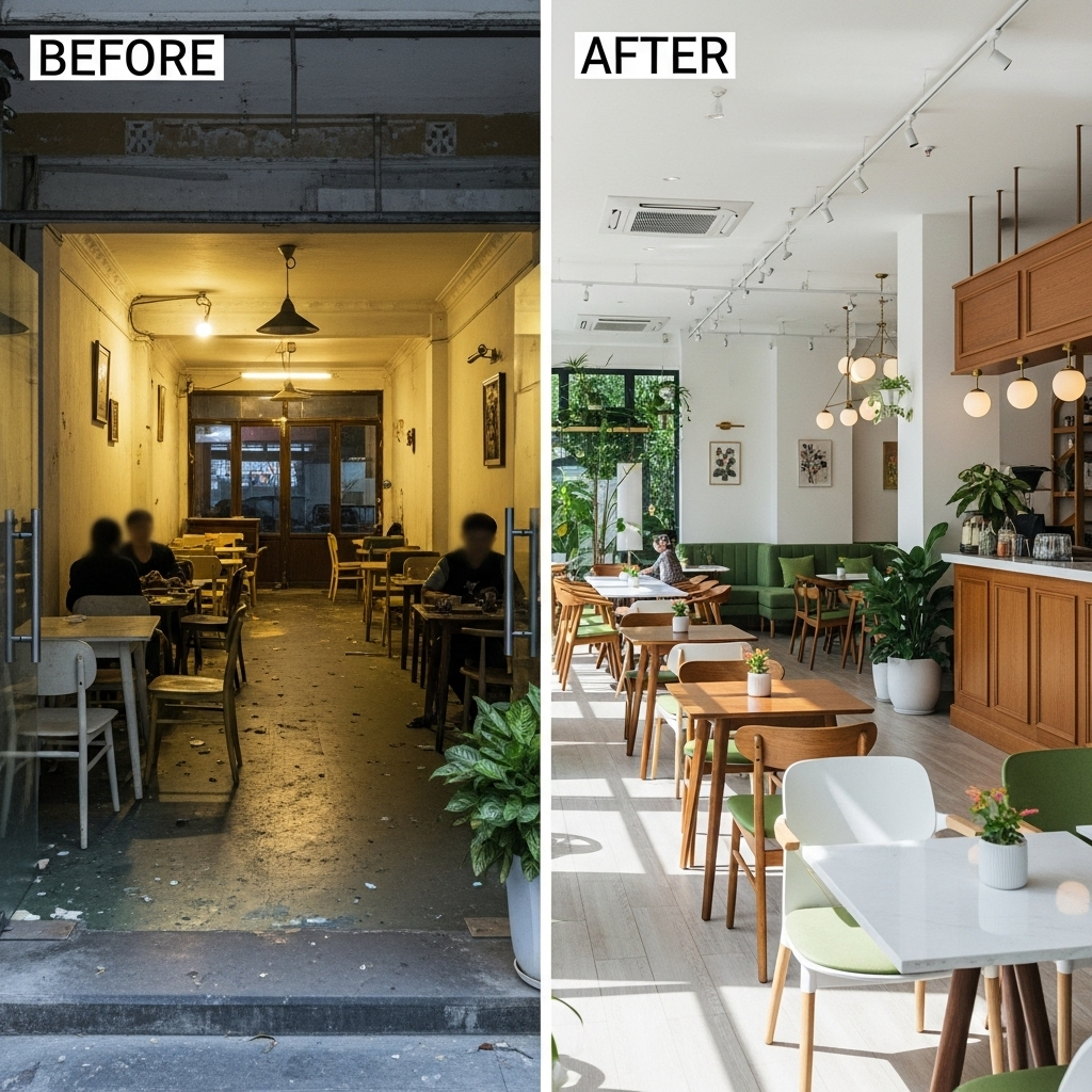 Dịch vụ thiết kế nâng cấp quán cafe trà sữa tại Hà Nội